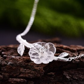 Unique-925-Silver-flower-Natural-crystal-necklace (10)